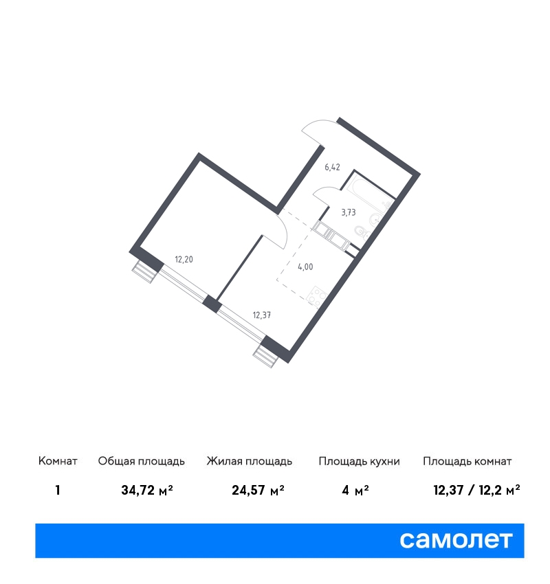 Купить 1-комнатную квартиру