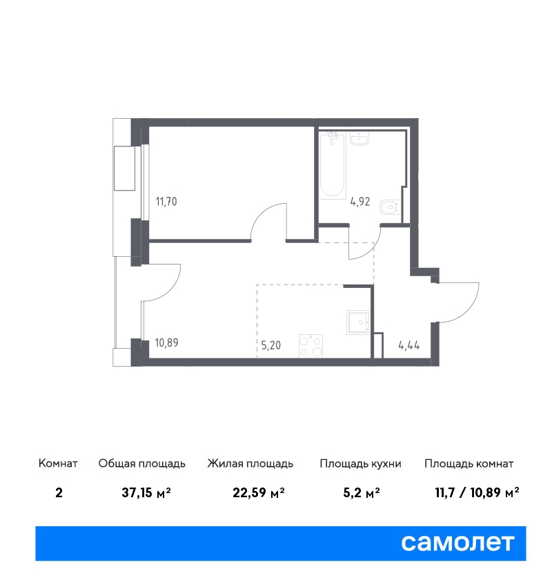 Купить 1-комнатную квартиру