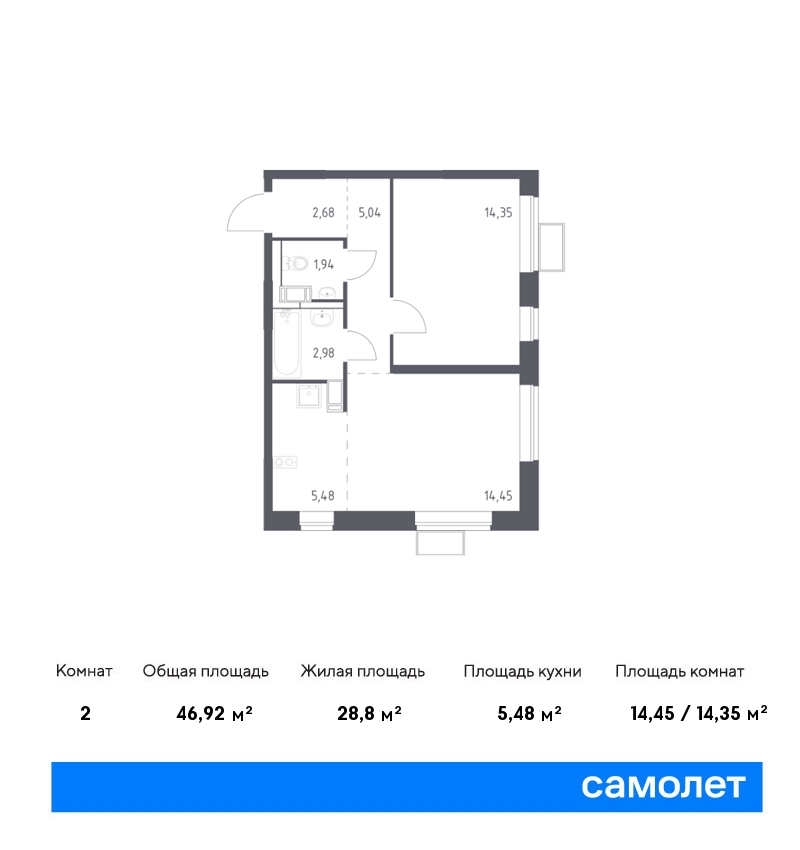 Купить 1-комнатную квартиру