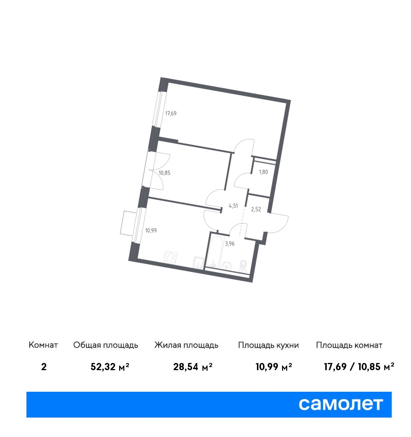 Купить 2-комнатную квартиру