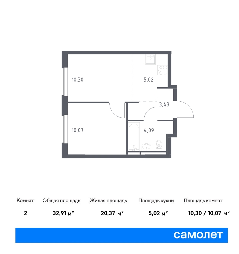 Купить 1-комнатную квартиру