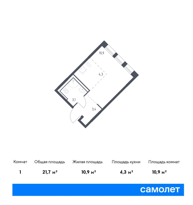 Купить 1-комнатную квартиру