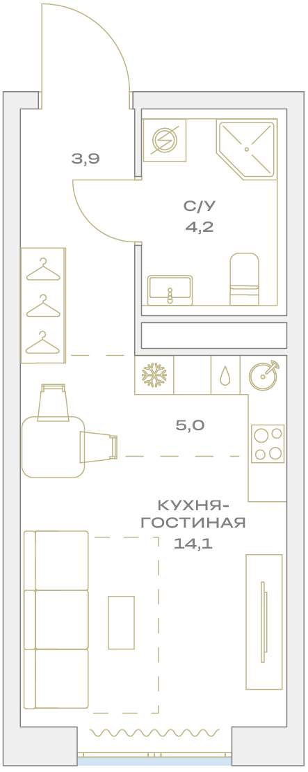 Купить 1-комнатную квартиру