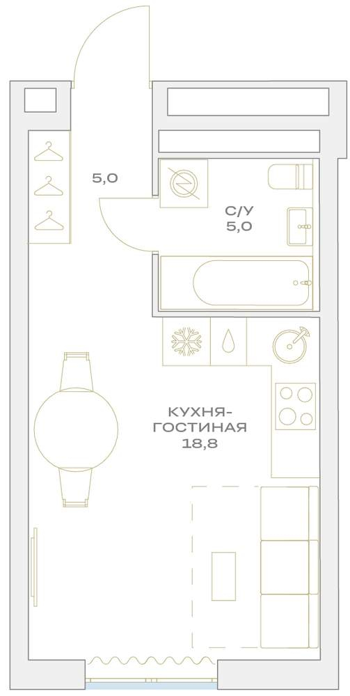 Купить 1-комнатную квартиру