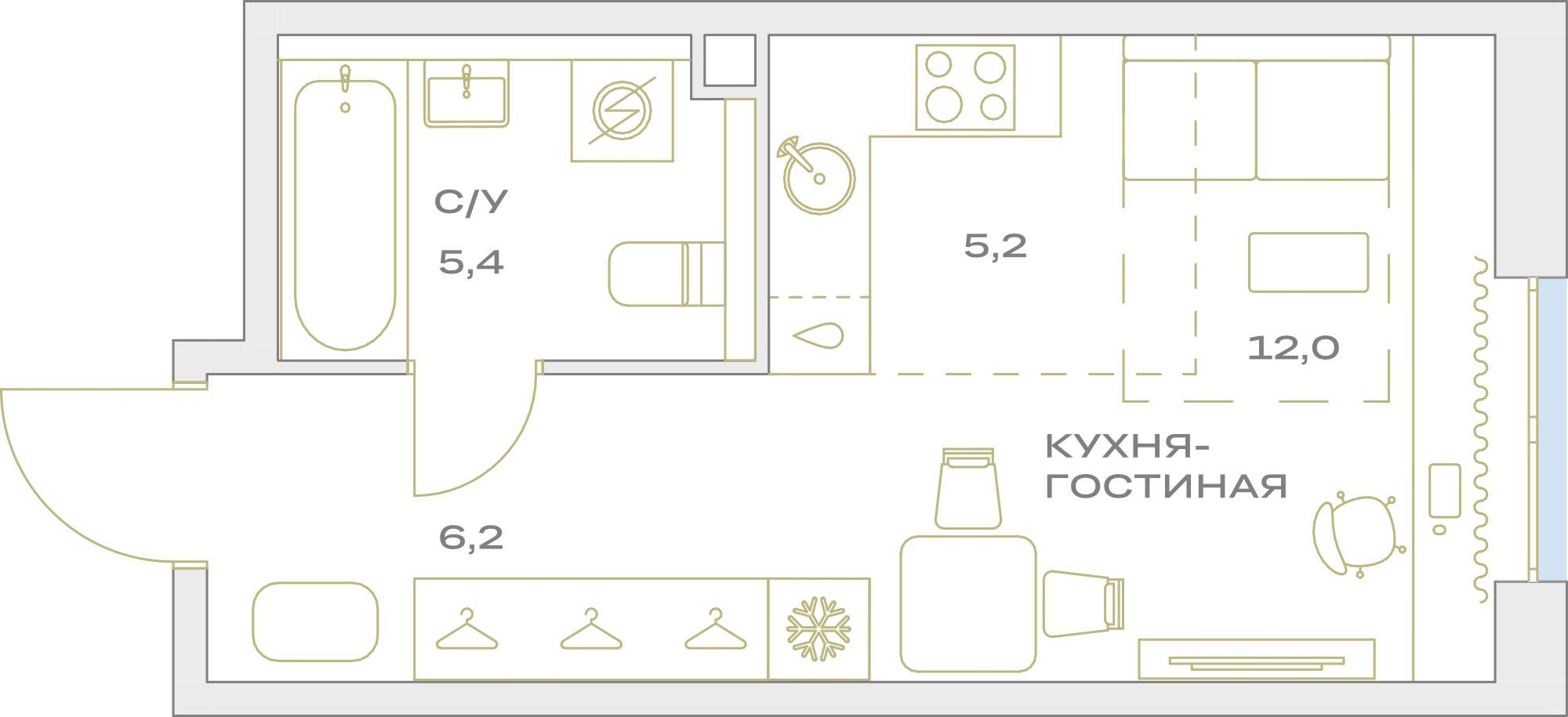 Купить 1-комнатную квартиру