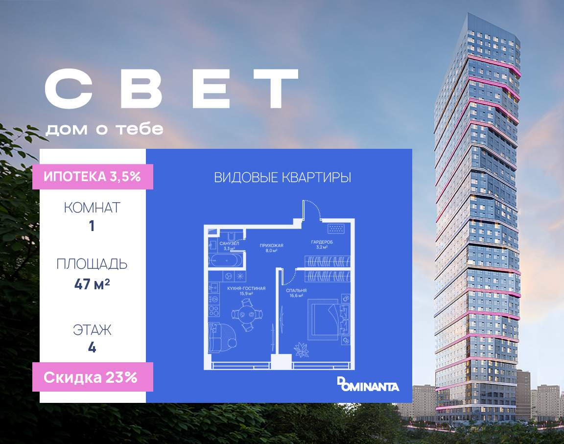 Купить 1-комнатную квартиру