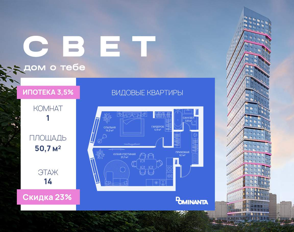 Купить 1-комнатную квартиру