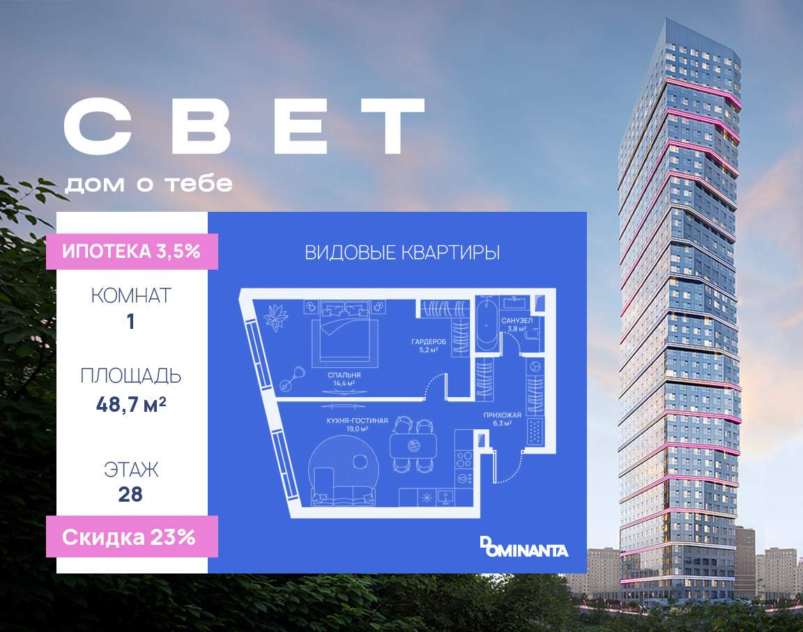 Купить 1-комнатную квартиру
