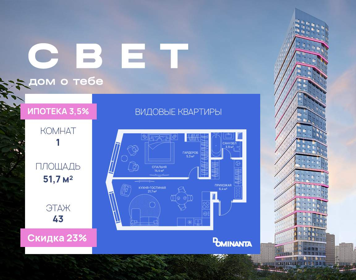 Купить 1-комнатную квартиру